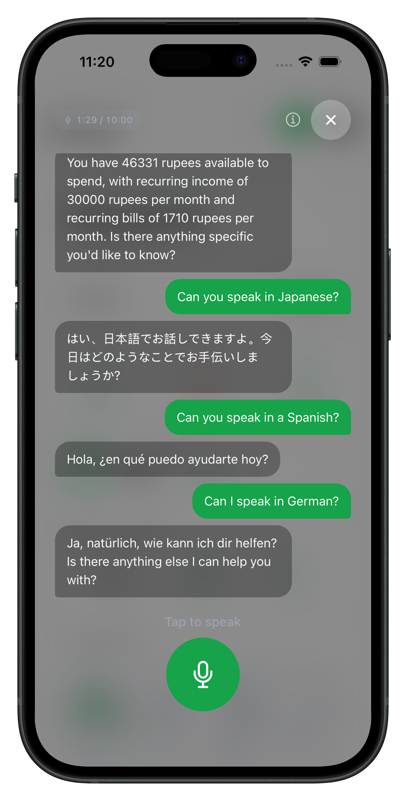 AI Voice — multilanguage support