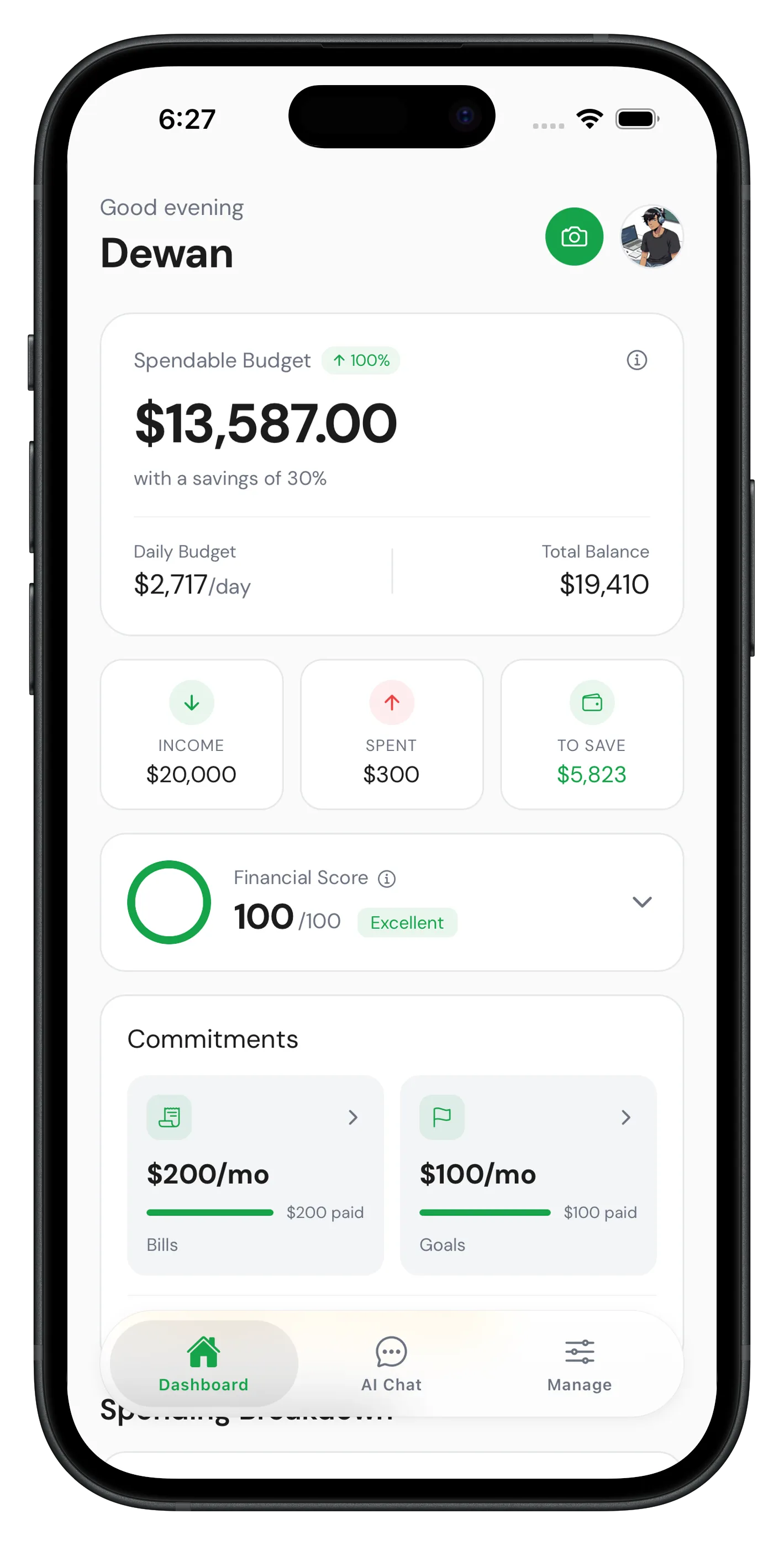 SoyFin App Dashboard